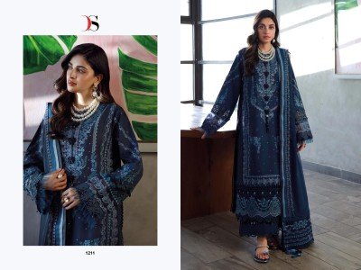 Deepsy Suits Elan Lawn 4 Embroidered Unstitched Cotton Set with Digital Print Dupatta Wholesale dress material catalogs