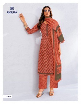 Deeptex Chief Guest Vol 39 Pure Lawn Cotton Unstitched Dress Material Set with Cotton Dupatta Wholesale dress material catalogs