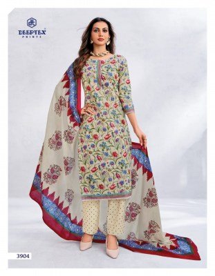 Deeptex Chief Guest Vol 39 Pure Lawn Cotton Unstitched Dress Material Set with Cotton Dupatta Wholesale dress material catalogs