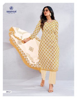 Deeptex Chief Guest Vol 39 Pure Lawn Cotton Unstitched Dress Material Set with Cotton Dupatta Wholesale dress material catalogs