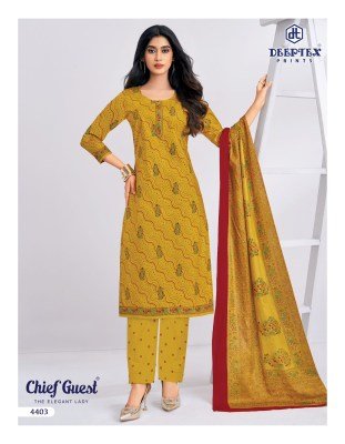 Deeptex Chief Guest Vol-44 Heavy Cotton Dress Material Collection dress material catalogs