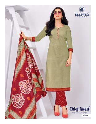 Deeptex Chief Guest Vol-44 Heavy Cotton Dress Material Collection dress material catalogs