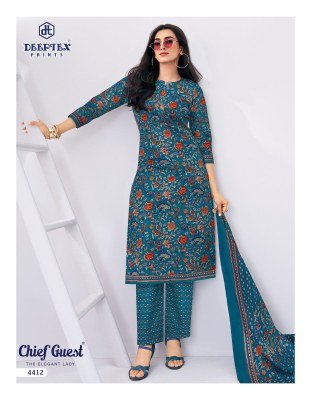 Deeptex Chief Guest Vol-44 Heavy Cotton Dress Material Collection dress material catalogs