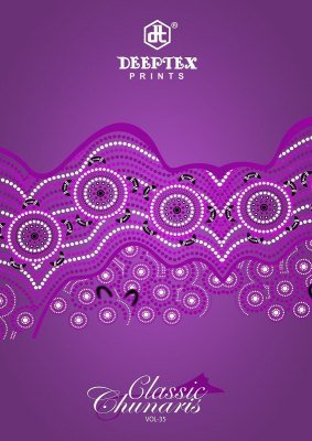 Deeptex Classic Chunnari Vol 35 Cotton Dress Material Set Unstitched Printed Top  Bottom And Dupatta Wholesale dress material catalogs