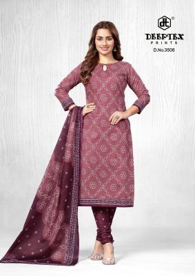 Deeptex Classic Chunnari Vol 35 Cotton Dress Material Set Unstitched Printed Top  Bottom And Dupatta Wholesale dress material catalogs