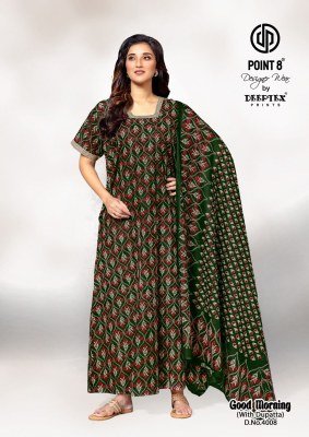 Deeptex Good Morning Vol 4 Premium Cotton Nighty with Jointless Front And Back Pocket   Printed Dupatta Wholesale night wear catalogs