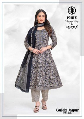 Deeptex Gulabi Jaipur Vol 5 Readymade Cotton Anarkali Suits  readymade suit catalogs