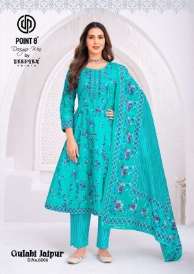 Deeptex Gulabi Jaipur Vol-6 Heavy Cotton Printed Anarkali Kurti Pant with Dupatta fancy Anarkali suit catalogs
