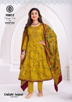 Deeptex Gulabi Jaipur Vol-6 Heavy Cotton Printed Anarkali Kurti Pant with Dupatta fancy Anarkali suit catalogs