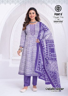 Deeptex Gulabi Jaipur Vol-6 Heavy Cotton Printed Anarkali Kurti Pant with Dupatta fancy Anarkali suit catalogs