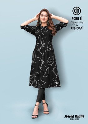 Deeptex Jeevan Saathi Vol 3 Cotton Long Kurti A Line with Flare Wholesale Ethnic Wear Catalog kurtis catalogs