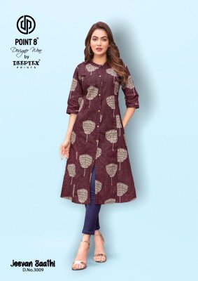 Deeptex Jeevan Saathi Vol 3 Cotton Long Kurti A Line with Flare Wholesale Ethnic Wear Catalog kurtis catalogs