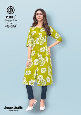 Deeptex Jeevan Saathi Vol 3 Cotton Long Kurti A Line with Flare Wholesale Ethnic Wear Catalog kurtis catalogs