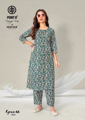 Deeptex Kyrova-88 Vol-1 A-Line Long Cord Set – Pure Cotton Printed Top & Bottom co ord set catalogs