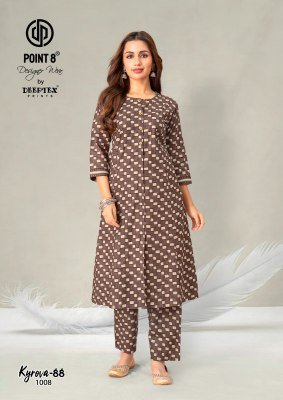 Deeptex Kyrova-88 Vol-1 A-Line Long Cord Set – Pure Cotton Printed Top & Bottom co ord set catalogs