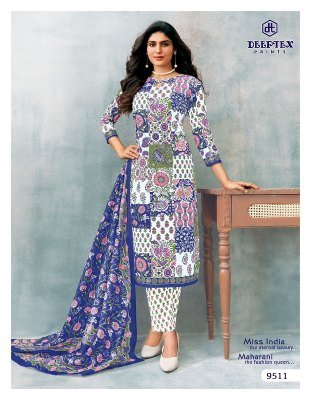 Deeptex Miss India Vol 95 Dress Material Pure Cotton Catalogue Wholesale Rate  dress material catalogs