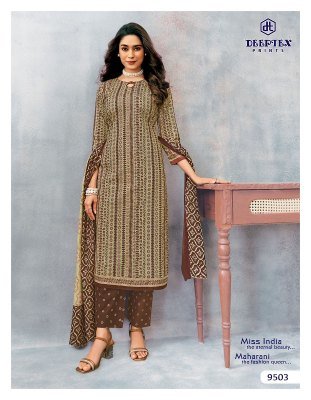 Deeptex Miss India Vol 95 Dress Material Pure Cotton Catalogue Wholesale Rate  dress material catalogs