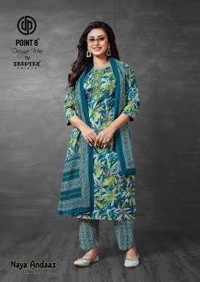 Deeptex Naya Andaaz Vol 12 Pure Cotton Printed Kurti Pant And Dupatta Wholesale kurtis catalogs
