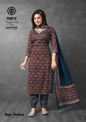 Deeptex Naya Andaaz Vol 12 Pure Cotton Printed Kurti Pant And Dupatta Wholesale kurtis catalogs