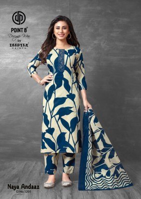 Deeptex Naya Andaaz Vol 12 Pure Cotton Printed Kurti Pant And Dupatta Wholesale kurtis catalogs