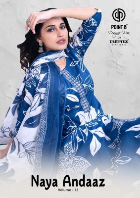 Deeptex Naya Andaaz Vol 13 Designer Pure Cotton Printed Kurti Pant Set with Matching Dupatta Wholesale kurtis catalogs