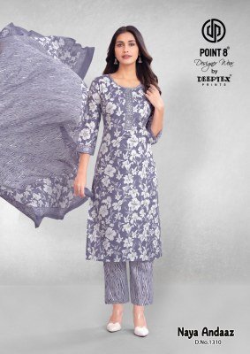 Deeptex Naya Andaaz Vol 13 Designer Pure Cotton Printed Kurti Pant Set with Matching Dupatta Wholesale kurtis catalogs