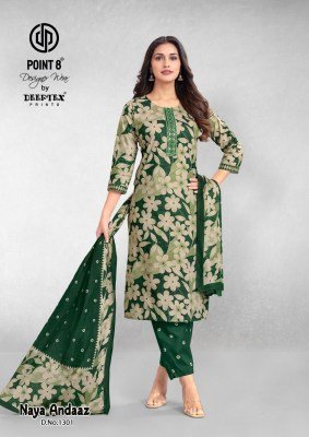 Deeptex Naya Andaaz Vol 13 Designer Pure Cotton Printed Kurti Pant Set with Matching Dupatta Wholesale kurtis catalogs