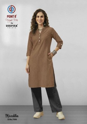 Deeptex Nivedita Vol 7 Cotton Flex Readymade Kurti Collection Catalogue kurtis catalogs