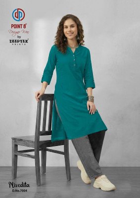 Deeptex Nivedita Vol 7 Cotton Flex Readymade Kurti Collection Catalogue kurtis catalogs