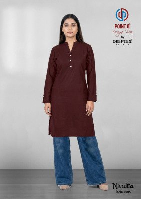 Deeptex Nivedita Vol 7 Cotton Flex Readymade Kurti Collection Catalogue kurtis catalogs