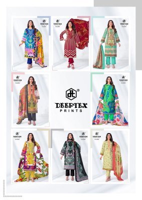 Deeptex Roohi Zara Vol 8 Karachi Dress Material Heavy cotton catalogs wholesale rate  dress material catalogs