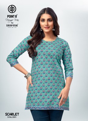 Deeptex point 8 by Scarlet vol 3 fancy cotton poplin short tops catalogue at low rate western wear catalogs
