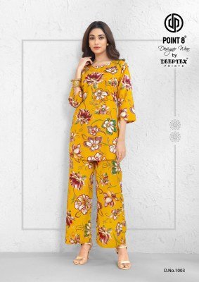 Deepttex Style Up Vol 1 Heavy Rayon CoOrd Sets Wholesale Discharge And Foil Print Ready Made Ethnic Wear kurtis catalogs