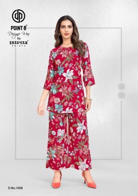 Deepttex Style Up Vol 1 Heavy Rayon CoOrd Sets Wholesale Discharge And Foil Print Ready Made Ethnic Wear kurtis catalogs