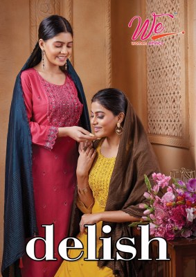 Delish by We bombay fancy kurti pant and dupatta catalogue at low rate kurti pant with dupatta Catalogs