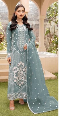 Design 769 by Motif Organza embroidered Pakistani suit catalogue  Amavi