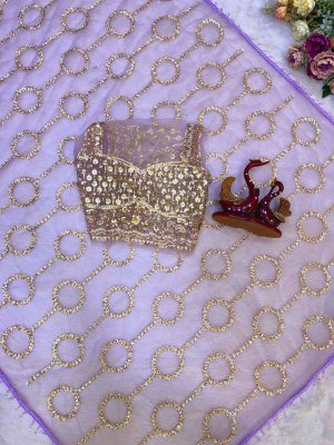Design No. 5608 Soft Net Sequins Designer Saree with Blouse sarees