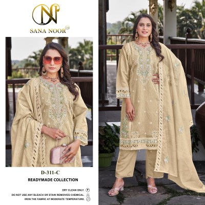 Design no 311 by Sana Noor Kota cheks Heavy embroidered Readymade suit catalogue at affordable rate readymade suit catalogs