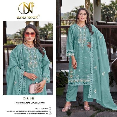 Design no 311 by Sana Noor Kota cheks Heavy embroidered Readymade suit catalogue at affordable rate readymade suit catalogs