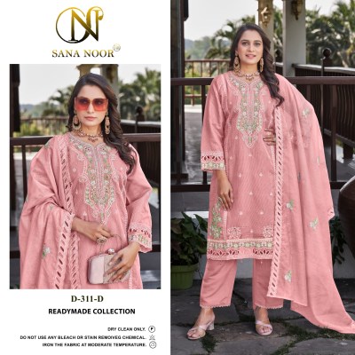 Design no 311 by Sana Noor Kota cheks Heavy embroidered Readymade suit catalogue at affordable rate readymade suit catalogs