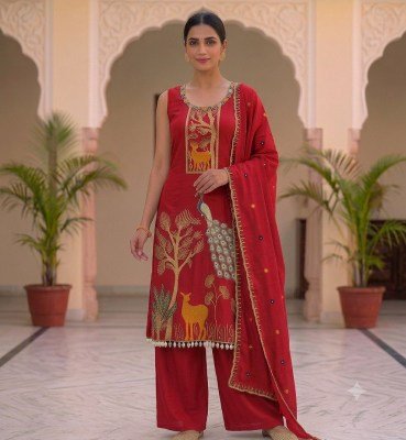 Designer 3-Piece Roman Silk Suit Collection Size wise Combo Set