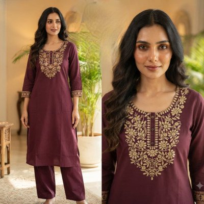 Designer Cotton 2-Piece Collection with One-Side Pocket  
