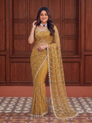 Designer Handwork Saree DN 5173 – Net Beads, Sequin and Pearl Embroidery Collection wholesale catalogs