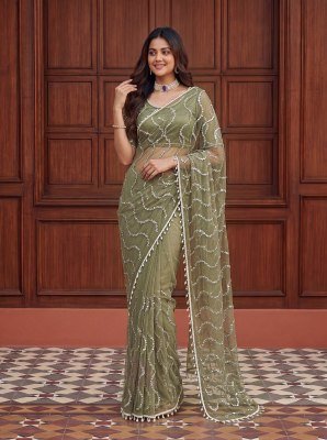 Designer Handwork Saree DN 5173 – Net Beads, Sequin and Pearl Embroidery Collection sarees catalogs