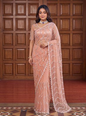 Designer Handwork Saree DN 5173 – Net Beads, Sequin and Pearl Embroidery Collection sarees catalogs