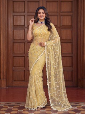 Designer Handwork Saree DN 5173 – Net Beads, Sequin and Pearl Embroidery Collection sarees catalogs