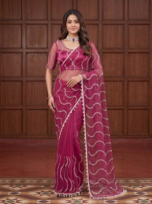 Designer Handwork Saree DN 5173 – Net Beads, Sequin and Pearl Embroidery Collection sarees catalogs