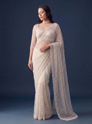 Designer Handwork Saree DVD ON5194 – Net Beads, Sequin and Pearl Embroidery sarees catalogs