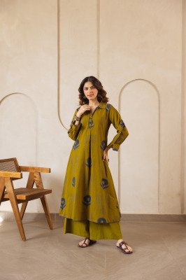 Designer Palazzo Set Natural Cotton Flex with Printed Kurti & Palazzo Fancy Palazzo suit catalogue