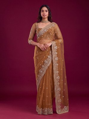 Designer Party Wear Saree DVD ON5193  Net Sequin Embroidery Work sarees